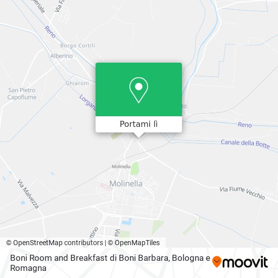 Mappa Boni Room and Breakfast di Boni Barbara