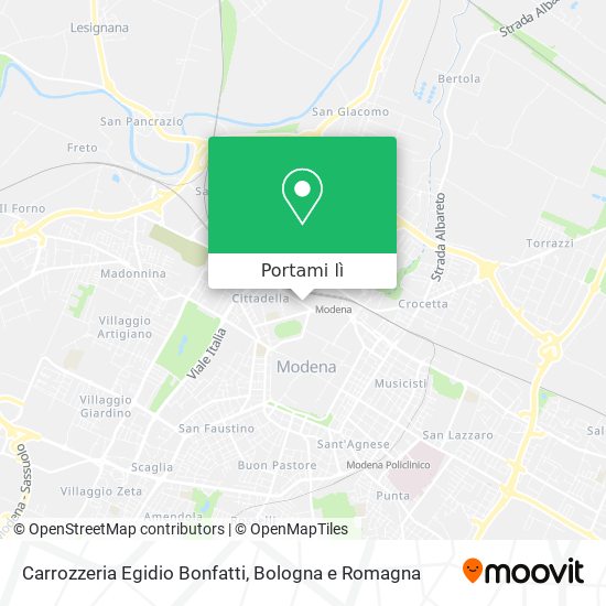 Mappa Carrozzeria Egidio Bonfatti