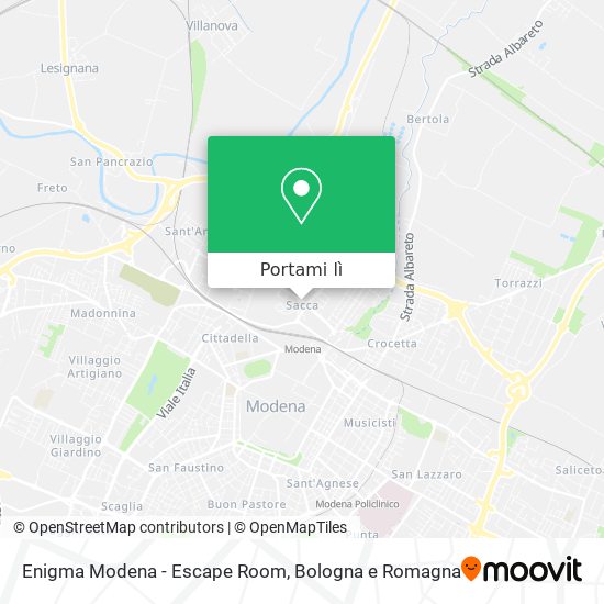 Mappa Enigma Modena - Escape Room