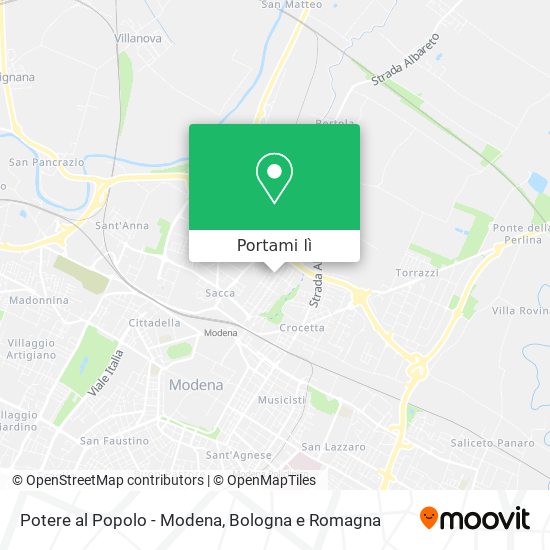 Mappa Potere al Popolo - Modena