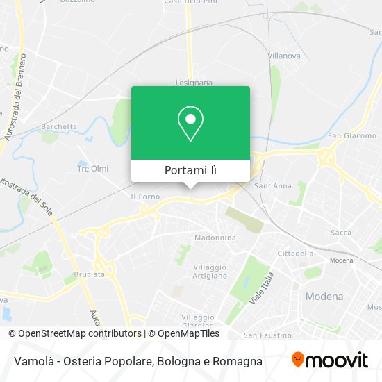 Mappa Vamolà - Osteria Popolare