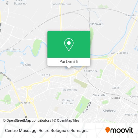 Mappa Centro Massaggi Relax