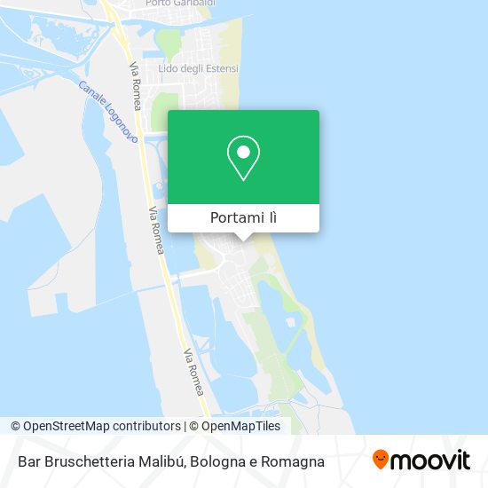 Mappa Bar Bruschetteria Malibú