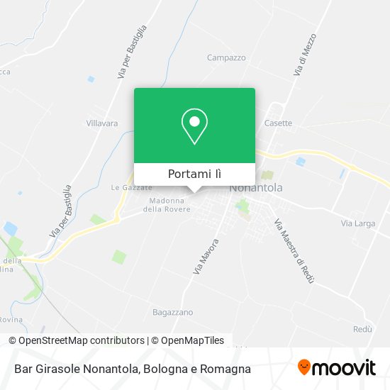 Mappa Bar Girasole Nonantola