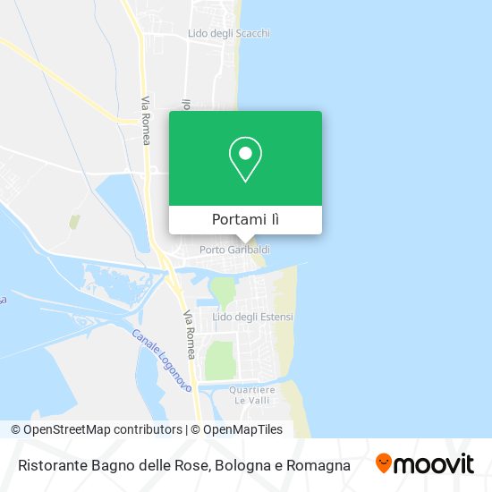 Mappa Ristorante Bagno delle Rose