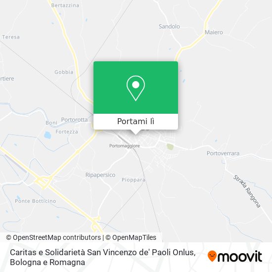 Mappa Caritas e Solidarietà San Vincenzo de' Paoli Onlus
