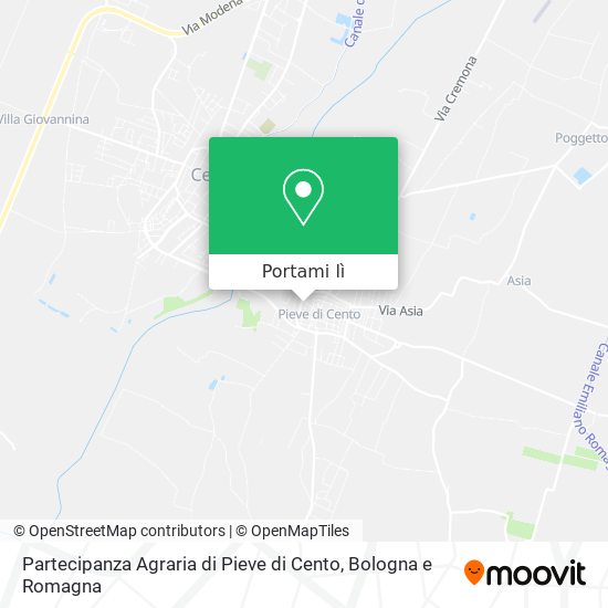 Mappa Partecipanza Agraria di Pieve di Cento