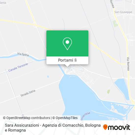 Mappa Sara Assicurazioni - Agenzia di Comacchio