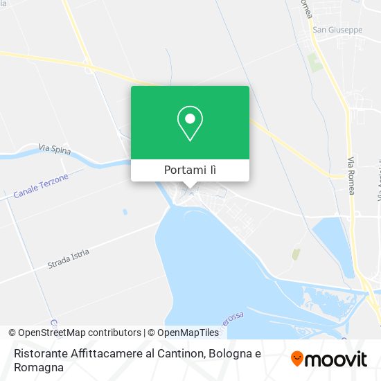 Mappa Ristorante Affittacamere al Cantinon