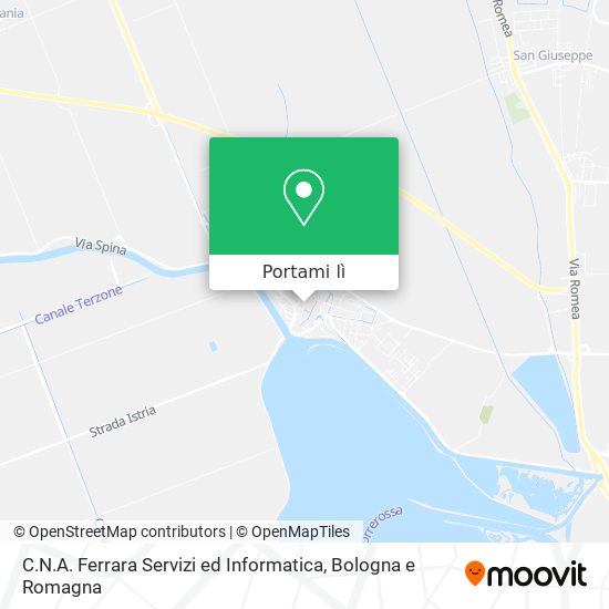 Mappa C.N.A. Ferrara Servizi ed Informatica