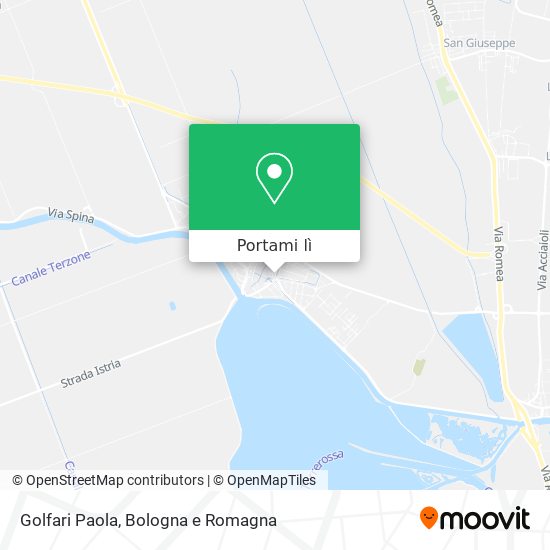Mappa Golfari Paola