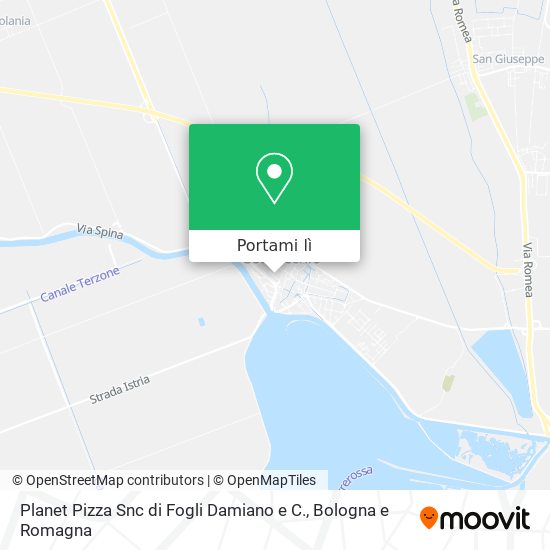 Mappa Planet Pizza Snc di Fogli Damiano e C.