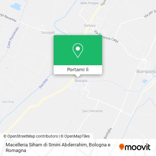 Mappa Macelleria Siham di Smini Abderrahim