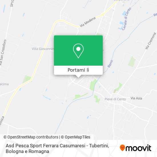 Mappa Asd Pesca Sport Ferrara Casumaresi - Tubertini