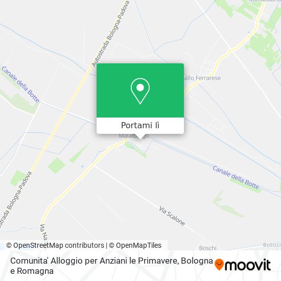 Mappa Comunita' Alloggio per Anziani le Primavere
