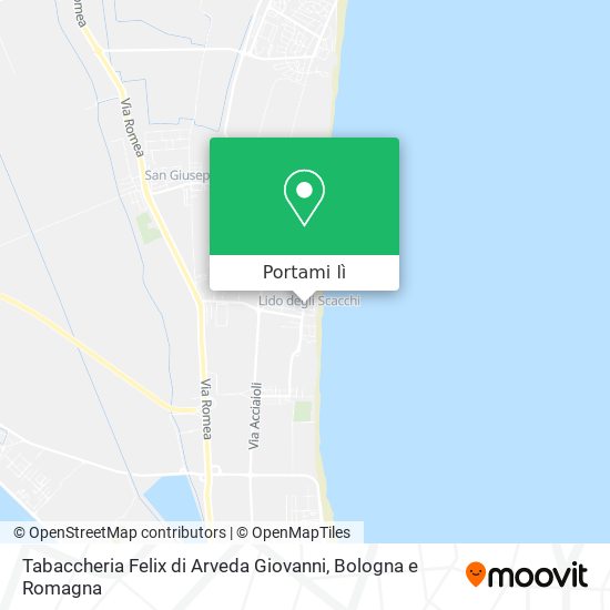 Mappa Tabaccheria Felix di Arveda Giovanni