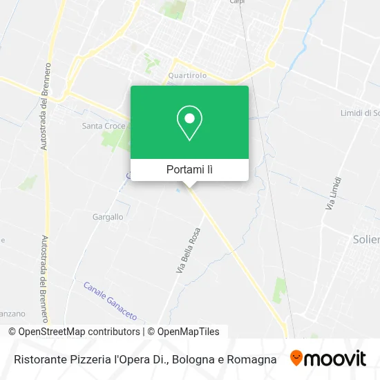 Mappa Ristorante Pizzeria l'Opera Di.