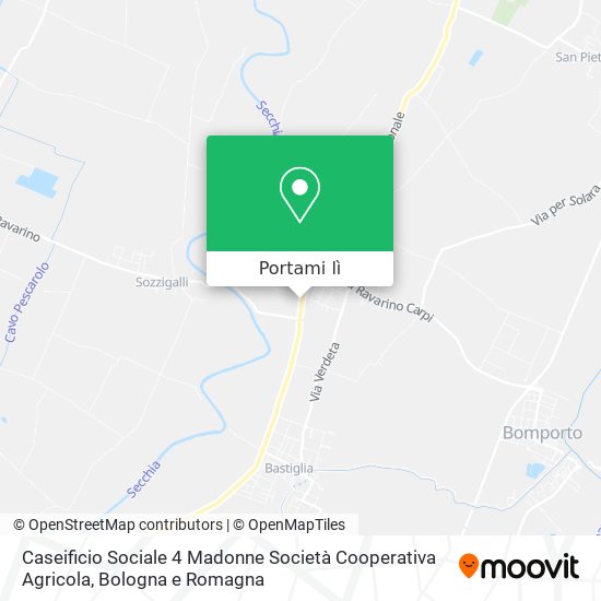 Mappa Caseificio Sociale 4 Madonne Società Cooperativa Agricola