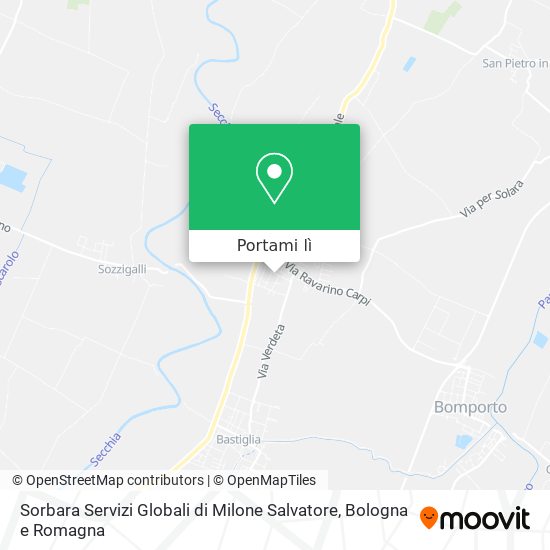 Mappa Sorbara Servizi Globali di Milone Salvatore