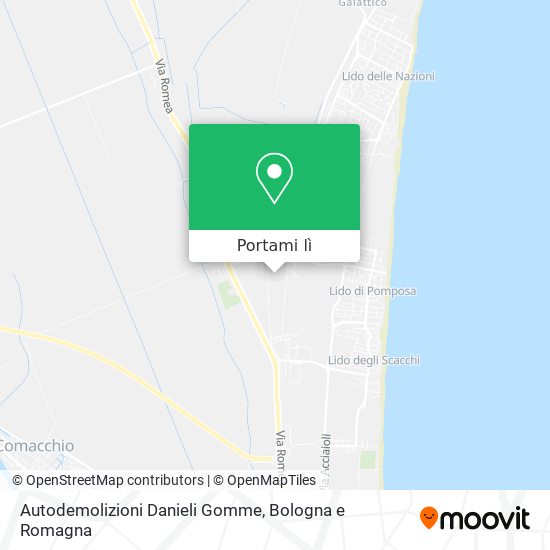 Mappa Autodemolizioni Danieli Gomme