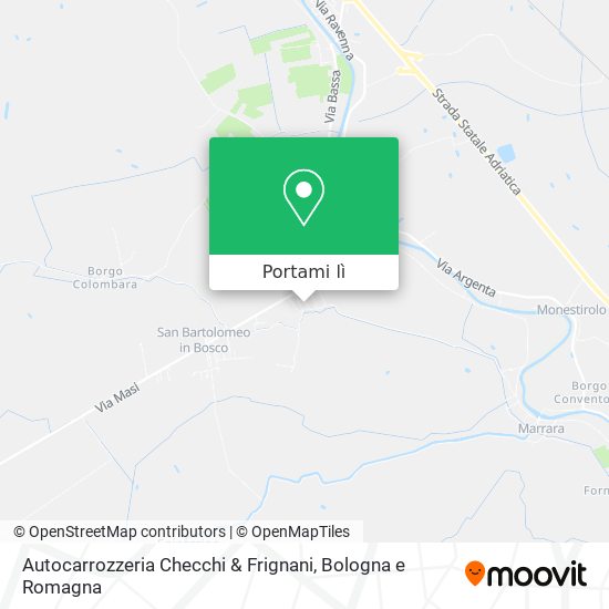 Mappa Autocarrozzeria Checchi & Frignani