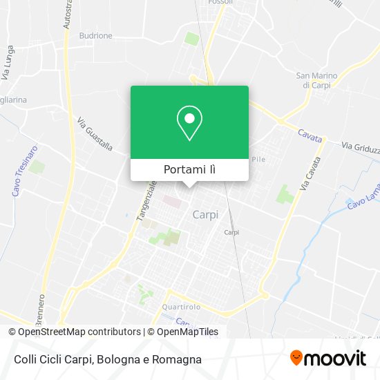 Mappa Colli Cicli Carpi