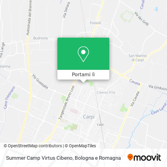 Mappa Summer Camp Virtus Cibeno