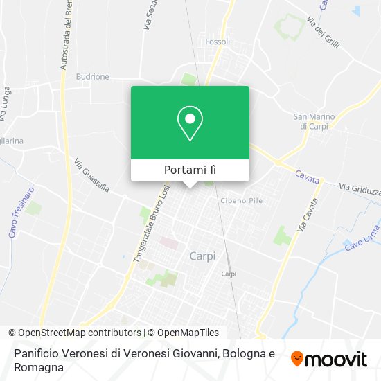 Mappa Panificio Veronesi di Veronesi Giovanni
