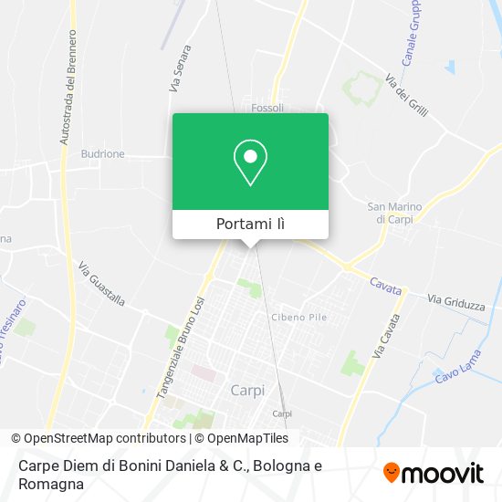 Mappa Carpe Diem di Bonini Daniela & C.