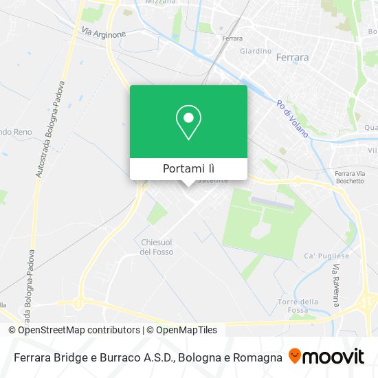Mappa Ferrara Bridge e Burraco A.S.D.