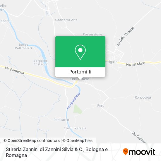 Mappa Stireria Zannini di Zannini Silvia & C.