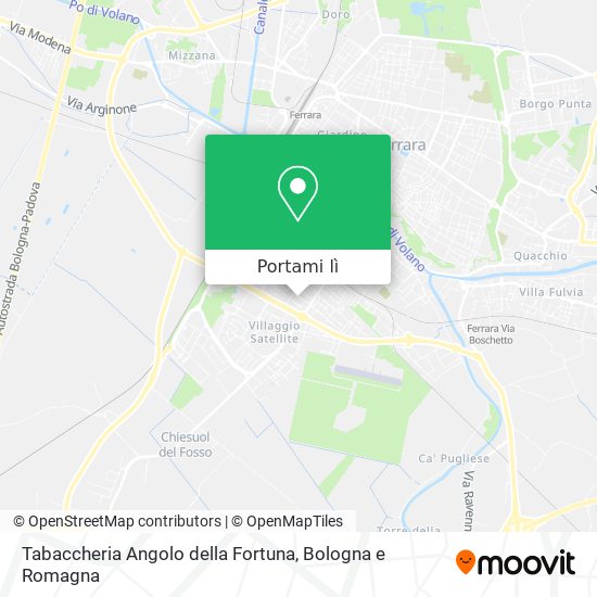 Mappa Tabaccheria Angolo della Fortuna