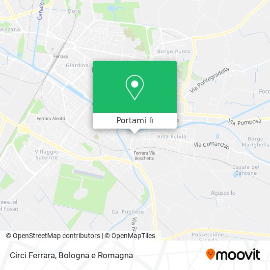 Mappa Circi Ferrara