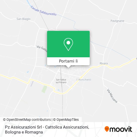 Mappa Pz Assicurazioni Srl - Cattolica Assicurazioni