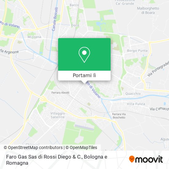 Mappa Faro Gas Sas di Rossi Diego & C.