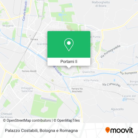 Mappa Palazzo Costabili