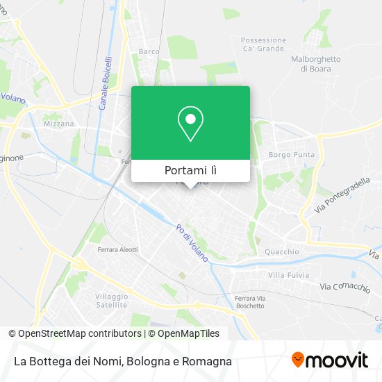 Mappa La Bottega dei Nomi