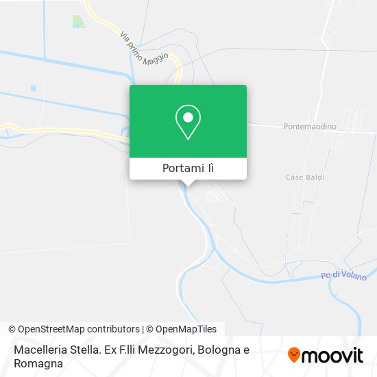 Mappa Macelleria Stella. Ex F.lli Mezzogori