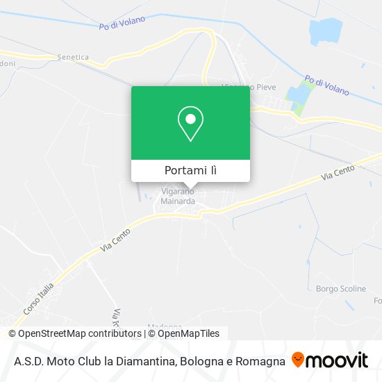 Mappa A.S.D. Moto Club la Diamantina