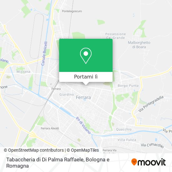 Mappa Tabaccheria di Di Palma Raffaele
