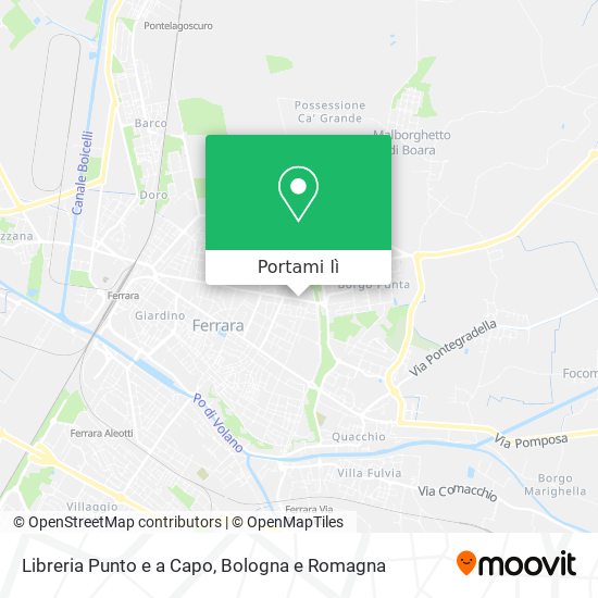Mappa Libreria Punto e a Capo