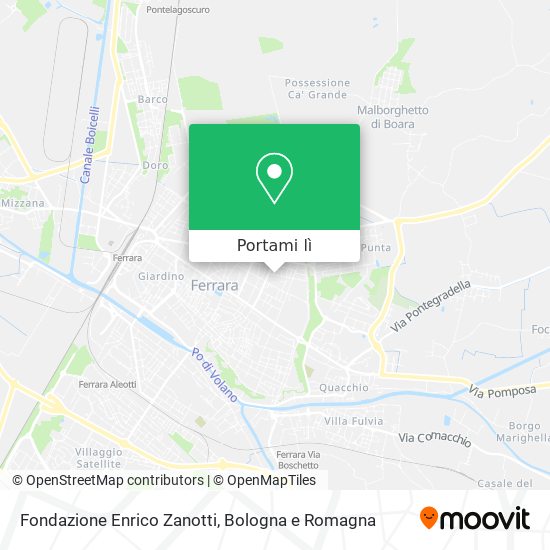 Mappa Fondazione Enrico Zanotti