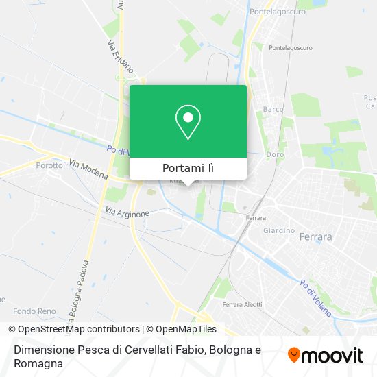 Mappa Dimensione Pesca di Cervellati Fabio