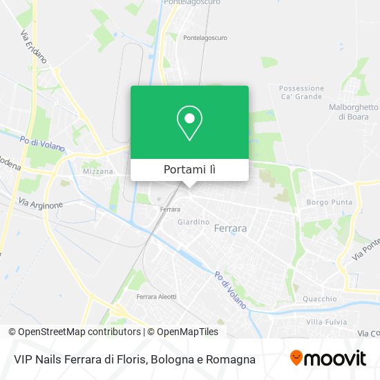 Mappa VIP Nails Ferrara di Floris