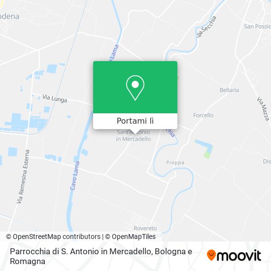 Mappa Parrocchia di S. Antonio in Mercadello