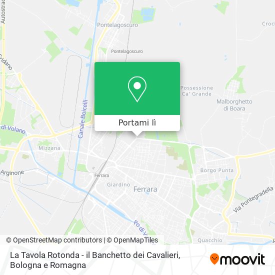 Mappa La Tavola Rotonda - il Banchetto dei Cavalieri