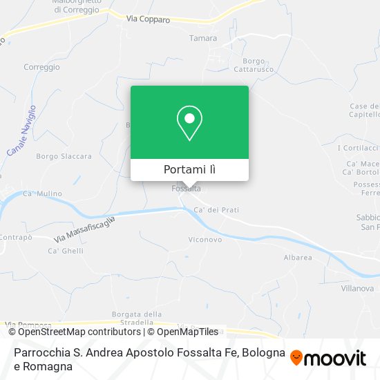 Mappa Parrocchia S. Andrea Apostolo Fossalta Fe