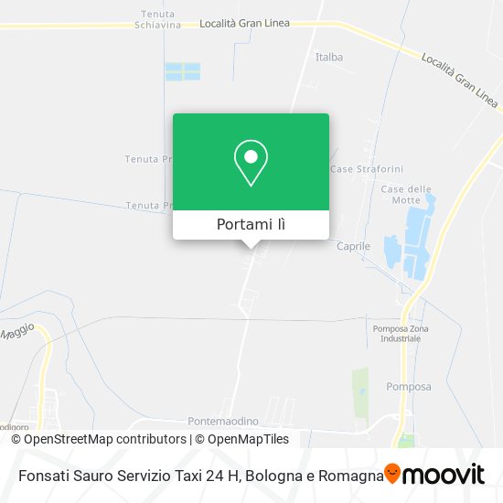 Mappa Fonsati Sauro Servizio Taxi 24 H