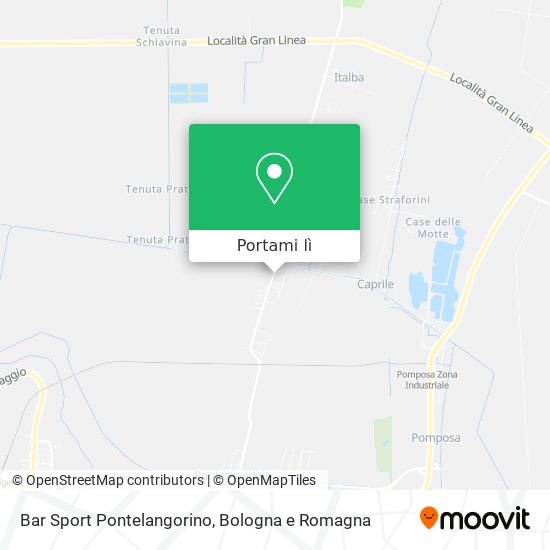 Mappa Bar Sport Pontelangorino