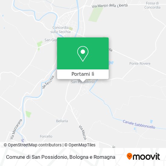 Mappa Comune di San Possidonio